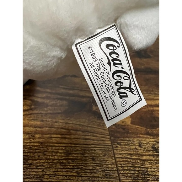 Cocoa Cola Bear Bean Bag Plush Set Vintage 1990's  w/ Hang Tag - Picture 4 of 6